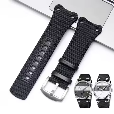 CK Nylon Canvas Anti-Allergy Waterproof Watchband Men's Replace Original for Eager Series K4b384b3 K