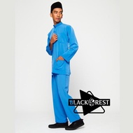 BAJU MELAYU KAFA BIRU MUDA (Black4rest)