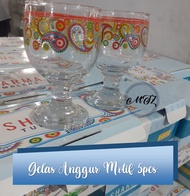 Gelas Anggur Motif 5Pcs (Sharma Tumlers) Drink Set / Gelas Kaca Kedaung / Gelas Kaca Polos / Gelas S