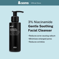 andSons 3% Niacinamide Gentle Facial Cleanser with Tea Tree Leaf for Acne (100ml)