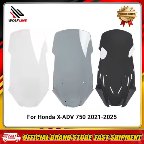 WOLFLINE Windshield Windscreen for Honda X-Adv 750 2021-2025 Front Airflow Wind Deflector Reduces Wi