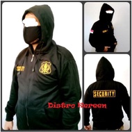 Men's SECURITY JACKET - YELLOW LOGO SECURITY SWEATER - YELLOW LOGO SECURITY JACKET - SECURITY HOODIE