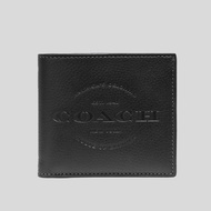 Coach Men's Double Billfold Wallet 1941 NY House Of Leather (F24647) Black