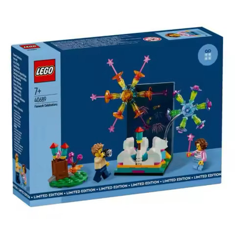 Lego Creator Firework Celebrations Colorful Scenery Rotating Firework and A Rocket 40689 for Aged 7+