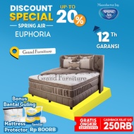 spring air spring bed euphoria latex 160 180 200 100 x200 - 180*200 kasur only