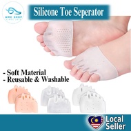1 Pairs Forefoot Pads Friction-reducing Cushioning High Elasticity Soft Five-Toe Half Yard Pad Embed