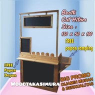booth portable/boothportable lipat/event desk/meja lipat/booth portable kayu/gerobak lipat