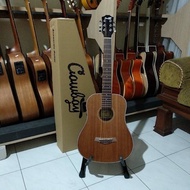 gitar akustik elektrik cowboy 3/4 gw120 ns na rosewood original guitar - coklat tua bublewrap