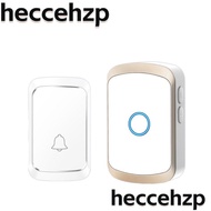 HECCEHZP Mini Door Bell Kit, Battery USB Powered 300M Wireless Doorbell, With Lights 60 Chimes 5 Volume Levels Door Chime Kit Home Classroom Office