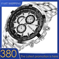 EIRENO Stainless Steel Watch For Men Business Quartz Watches Relo