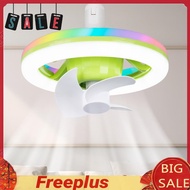 Ceiling Fan with RGB LED Light 3 Modes Ceiling Fans Light E27 Base Ceiling Lamps