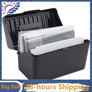 Index Card Holder Set 3x5Inch - Heavy Duty Index Card Recipe Box with Dividers Ruled Cards & Sticker