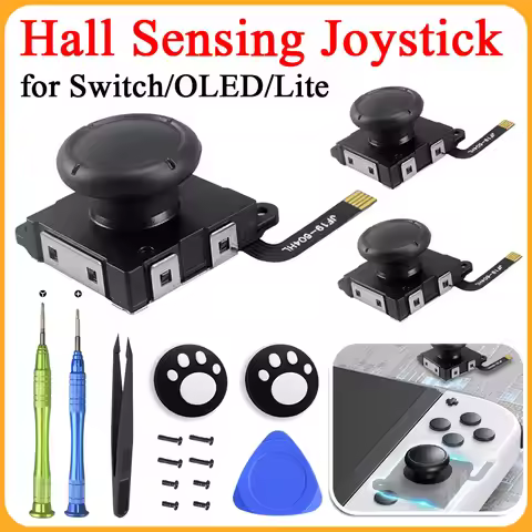 Gulikit Hall Sensing Joystick for JoyCon Replacement No Drifting Electromagnetic Stick for Switch/OL