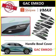 GAC EMKOO Carbon Fiber and Chrome Pattern Car Door Handle Bowl Cover Car Accessories For GAC EMKOO V