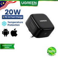 UGREEN 20W USB C Charger PD 3.0 Fast Charging Travel Adapter QC Type C UK Plug MFi iPhone 17/16/15 P