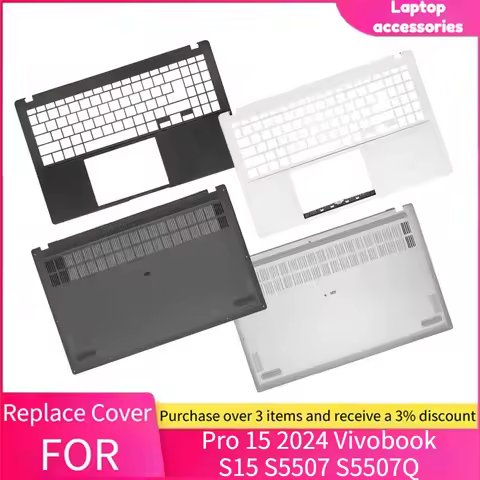 Notebook Upper/Bottom Case/Keyboard Top Palmrest LCD Back/Bezel For ASUS Pro 15 2024 Vivobook S15 S5