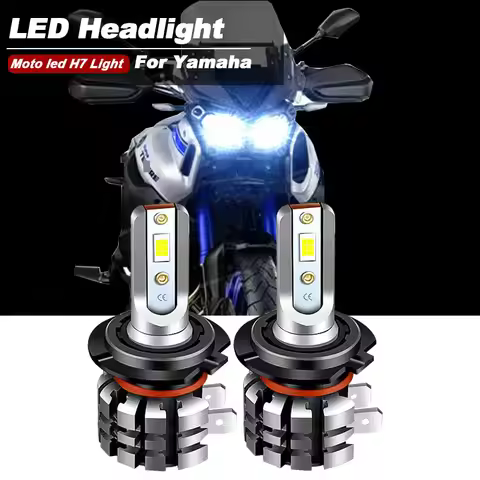 2PCS Motorcycle H7 LED Headlight Bulbs 9600lm 6000k For Yamaha Super Tenere XTZ1200 2012-2021 Upgrad