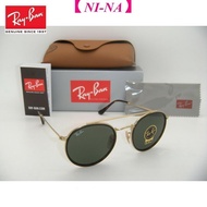 IDAWN7 [Original] Authentic RayBan Sunglasses Rb 3647N 001, 51mm Gold Frame, Green Lenses