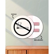 Writing NO SMOKING 20X20 CM / SIGN STICK NO SMOKING / WALL STICK NO SMOKING