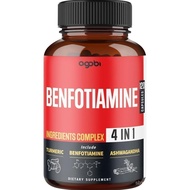 agobi 4in1 Benfotiamine Supplement - 2 Months for Digestion, Energy Production & Immune - Plus Root,