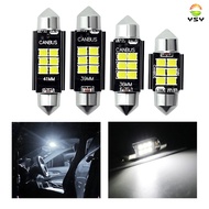 2X 31mm 36mm 39mm 41mm Festoon 3030 6SMD LED Bulb C5W C10W Canbus Error Free Auto Interior Doom Lamp