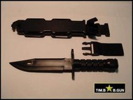 晶予玩具槍~美軍M9刺刀黑色(生存遊戲用軟刀)含刀鞘組(適用811.M16A2.177.M4A1等系列)