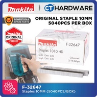 Makita F-32647 Original Staple 10mm x 10mm 5040pcs Accessories for DST221Z T221/BTS220/BTS221 Staple