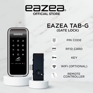 EAZEA Tab-G Digital Gate Lock | 4 IN 1 | PIN Code, RFID Access, Key, Remote, Wi-Fi | HDB Gate, Condo Gate