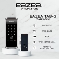 EAZEA Tab-G Digital Gate Lock | 4 IN 1 | PIN Code, RFID Access, Key, Remote, Wi-Fi | HDB Gate, Condo