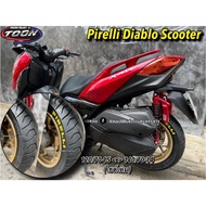 Pirelli Diablo Scooter(ป้ายเหลือง) ขี่เบา ไว คล่องสนุก สุดคุ้ม #ไซส์เดิมxmax300/Forza300-350/adv350