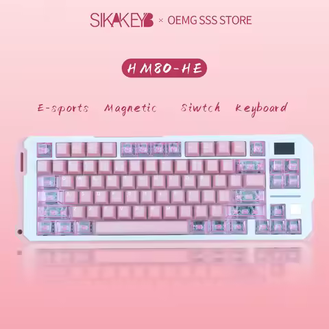 SIKAKEYB Castle New Limited HM80 Aluminum Alloy Edition 82-key Gaming Magnetic Keyboard Gateron Magn