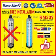 Waterman Outdoor Water Filter 5 Micron HF Pleated Cartridge Water Filter / Penapis air luar / 户外过滤器