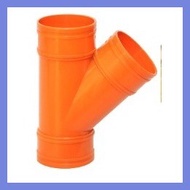 ✨ ✓ BIOPIPE PVC SANITARY WYE ORANGE | SIZES 2" 3" 4"