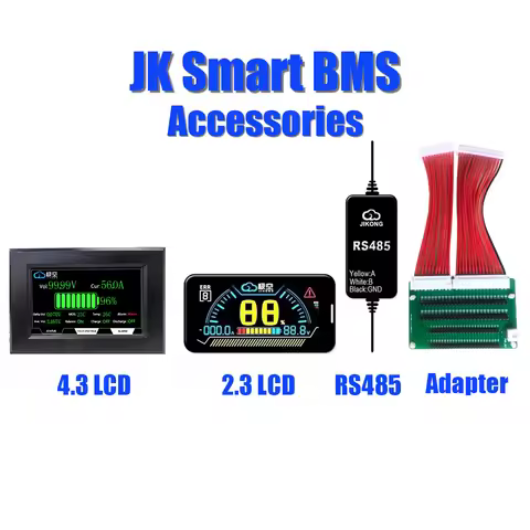 JIKONG BMS RS485 Switch Intelligent Display LCD Intelligent Protection Board Intelligent Balancer 4S