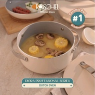 Roschel Diora Professional Ceramic Dutch Oven Soup Cooking Pot