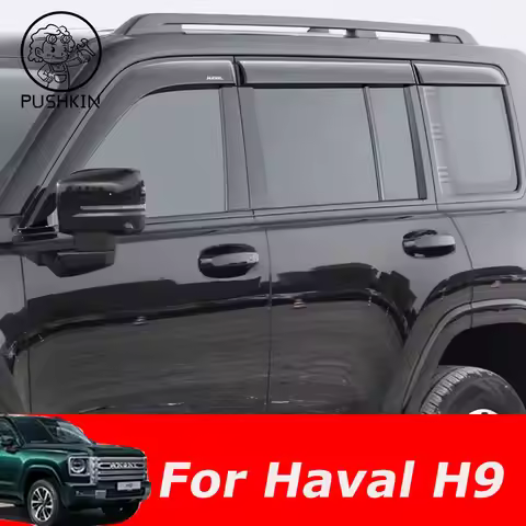 FOR Haval H9 MKII 2024 2025 Window Visors Rain Guard Windows Rain Cover Deflector Awning Shield Vent