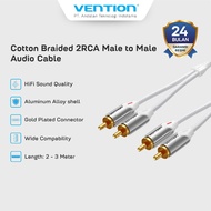 Vention 2RCA Male to Male Audio Braide Cable - BCQ