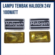 lampu sorot lampu tembak foglamp hologen 24V 12V 100W H3 kotak kuning Variasi mobil