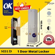 OKADA S114/D Metal Locker Cabinet (Single) / Almari Besi Pakaian / Locker Asrama / Loker Besi / Metal Cabinet