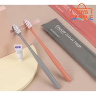 [Fast Shipping] Soft Disposable Toothbrush Toothpaste Set Travel Hotel Homestay Lembut Berus Gigi Ub