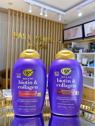 Dầu Gội Xả Biotin & Collagen - OGX 385ml Màu Tím ( Hàng xách tay Pháp )