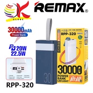 REMAX RPP-320 CHINEN SERIES POWER BANK 30000MAH 20W + 22.5W FAST CHARGING POWERBANK WITH LED LIGHT -