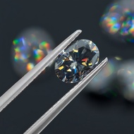50 Points-5ct Pigeon Egg Gray Moissanite Jewelry Accessories 100% Passed Test Pen