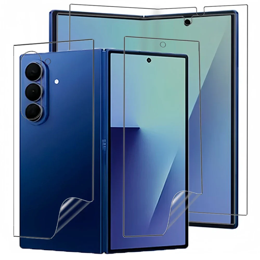 Samsung Z Fold 7 Hydrogel Phim Bảo Vệ Màn Hình 9in1 Bộ HD Chống Trầy Xước Mềm Bên Trong Bên Ngoài Mặ