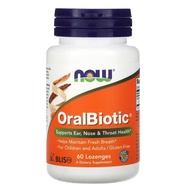 พร้อมส่ง โพรไบโอติกส์สุขภาพช่องปาก NOW Foods OralBiotic 60 Lozenges S28