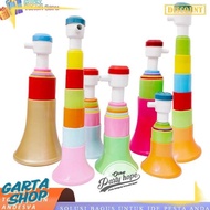 Must Have! Rainbow Trumpet New Year trumpet/ Plastic inflatable trumpet/