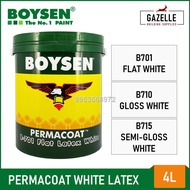 Boysen White Latex Paints Gallon (4L) for Concrete and Stone