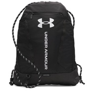 Under Armour Unisex Adults Hustle Gym Drawstring Bag (Black/Blk/White) - Sports Direct One Size