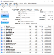 硬碟 1TB_TOSHIBA_DT01ABA100V