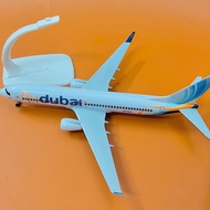FLY DUBAI Boeing 737 Model Airplane 20cm Scale 1:400 (INCLUDED DISPLAY BASE)